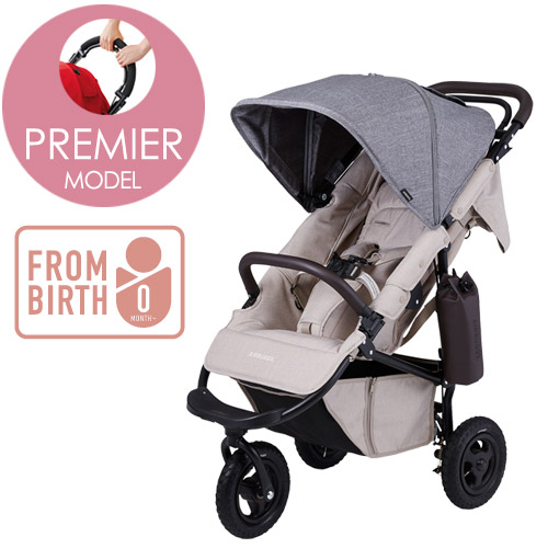 エアバギー ココ プレミアモデル フロムバース アースグレー AirBuggy COCO Premier FROM BIRTH