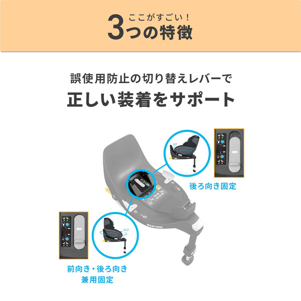 返品交換不可 ベビーカーのBE MY BABYMAXI-COSIパール360 Pearl 360 ファミリーフィックス360 FAMILYFIX360 マキシコシ  MAXICOSI ISOFIX ISO-FIX 新生児