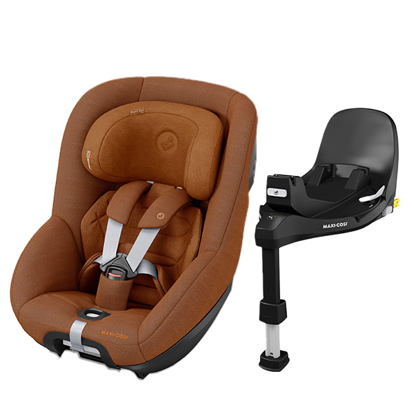 マキシコシ パール360プロ  ISOFIX ベース2点セット / オーセンティックコニャック（チャイルドシート+専用車載ベース）Maxi-Cosi PEARL 360PRO